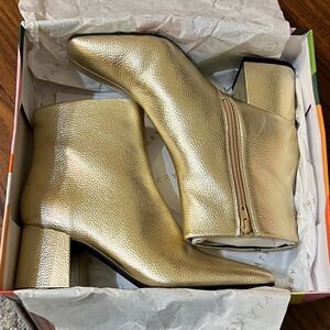 Elegant Gold Ankle Boots by Katy Perry